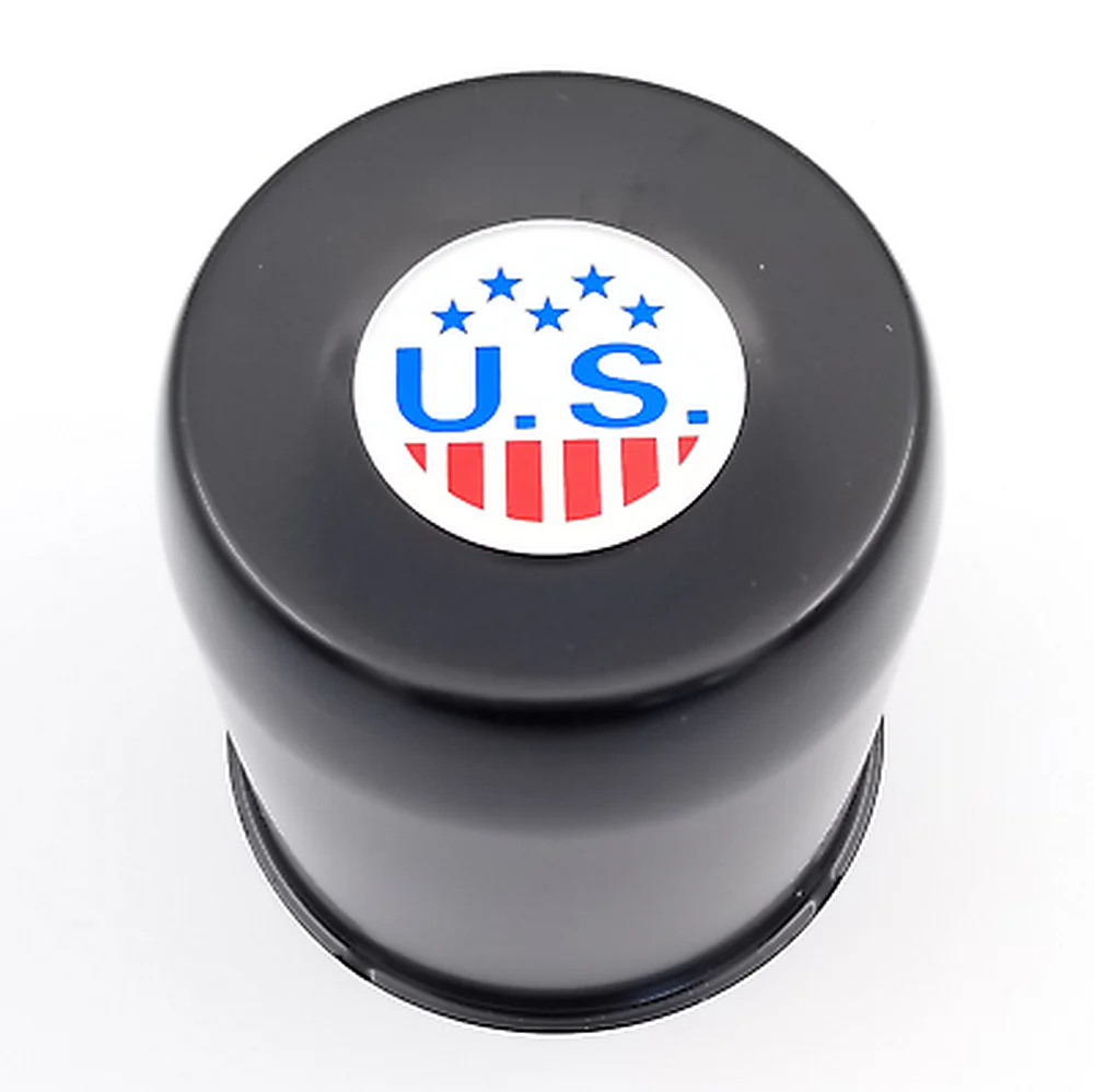 US Mag 1PC 1002-20-P4250-B Black Push-Thru Wheel Center Cap