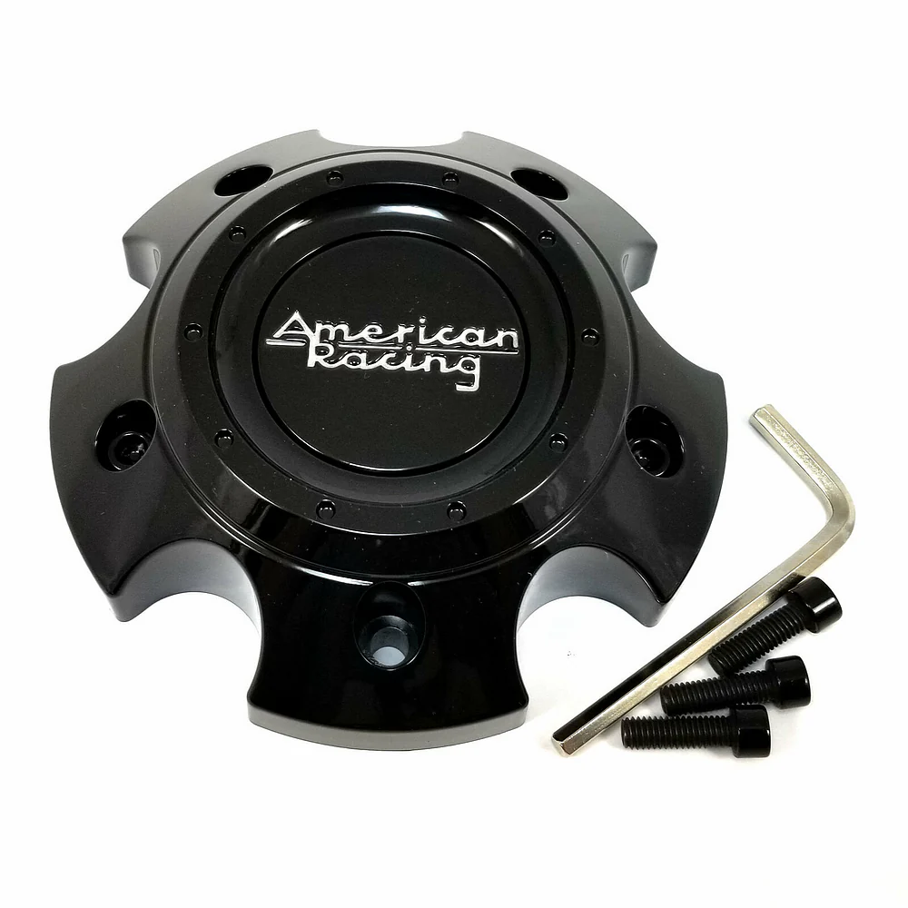 American Racing 1529S01 Gloss Black Bolt-On Wheel Center Cap – 5x5
