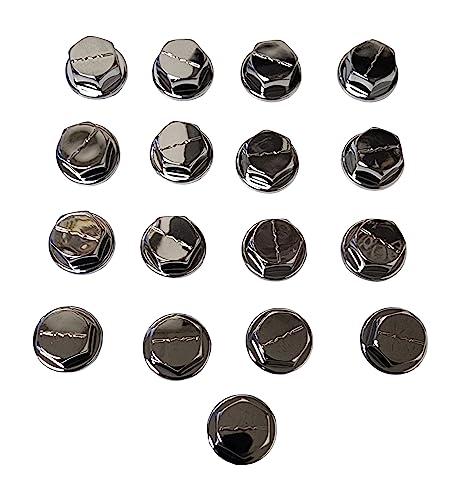 17pcs XD Series XD775 Wheel Rivets Bolts Chrome Plastic KMC Rockstar