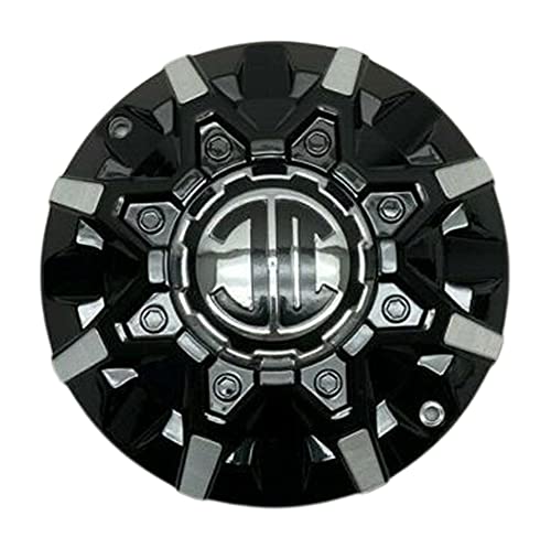 2 Crave Gloss Black and Machined Wheel Center Cap PD-CAPSX-P8030