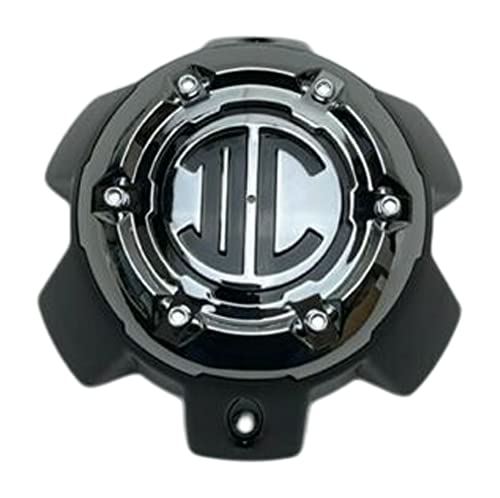2 Crave Gloss Black Chrome Top Wheel Center Cap 6 Lug NX-6H-A-UP NX-6H-A