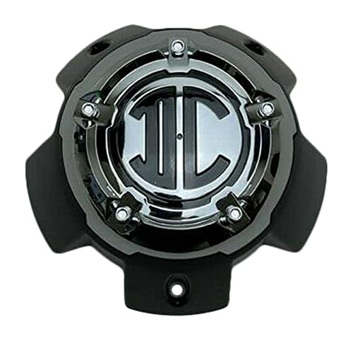 2Crave Matte Black and Chrome Top Wheel Center Cap NX-5H-A NX-5H-A-UP