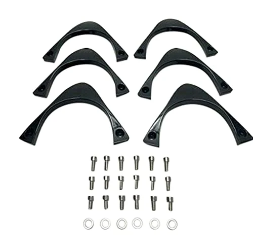 Akuza 702 Creation 17 Inch Gloss Black Inserts Set (6 PCS) EMR702-1775-XJ