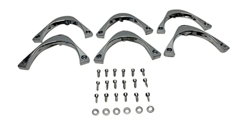 Akuza 702 Creation 20 Inch Chrome Inserts Set 6 PCS EMR702-2090-XJ