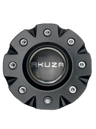 Akuza 843 Zenith Matte Black Wheel Center Cap EMR0843-CAR-CAP