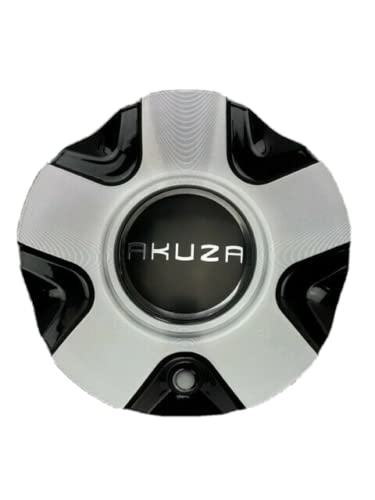 Akuza 848 Black and Machined Wheel Center Cap EMR0848-CAR-AL(18/20)
