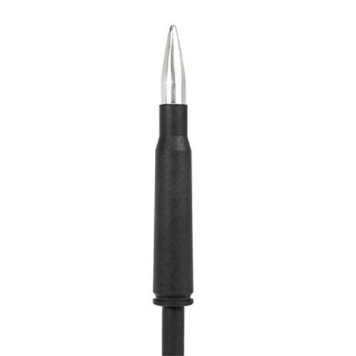 All Sales AMI 6259PK Billet 0.50 Cal with 3.5 in. Mast-Black with Polished Tip