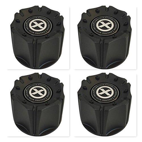 American Racing 4 Pack AX181 Artillery SC157B SC-157 S808-07 Black Center Cap