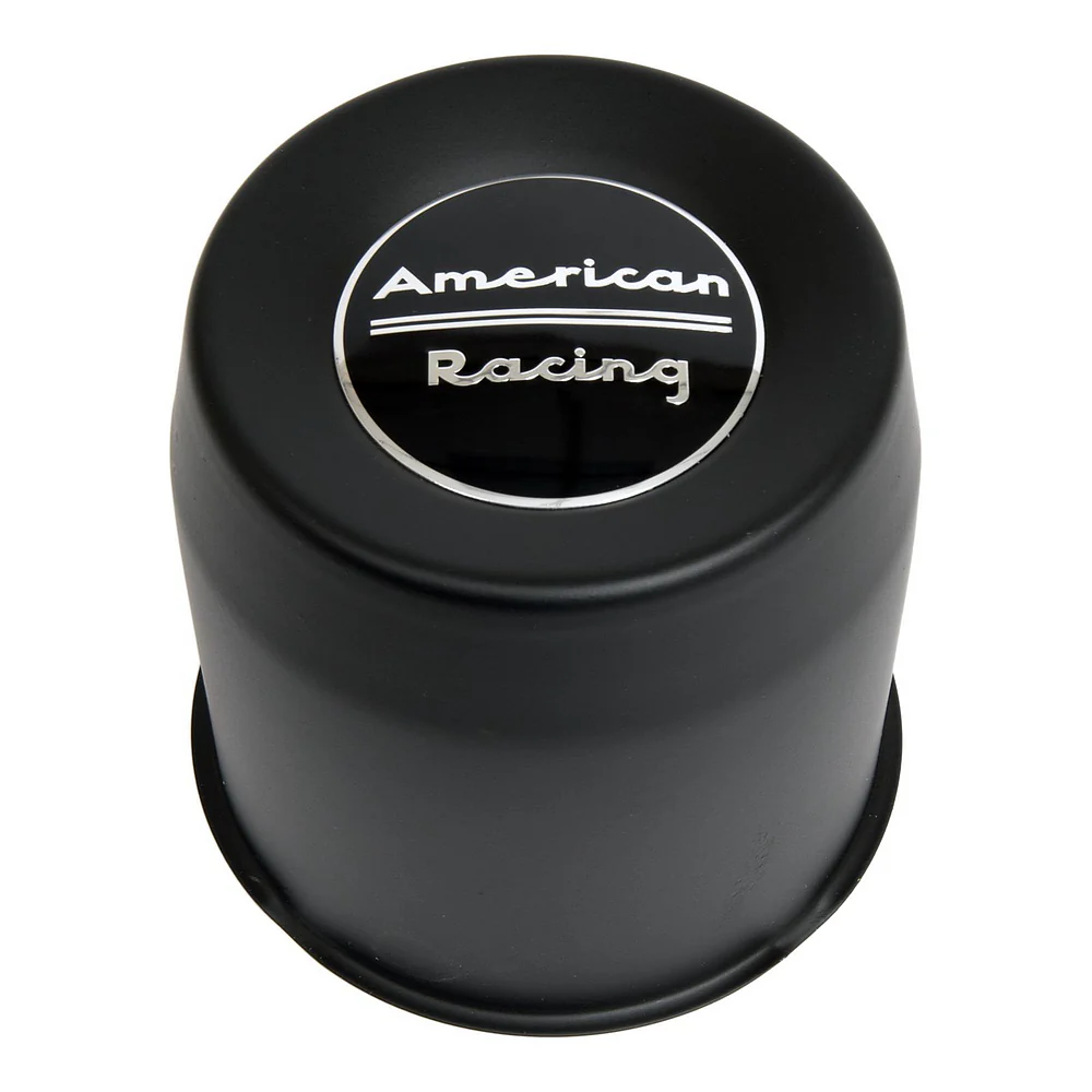American Racing 1515002SB Satin Black Push-Thru Wheel Center Cap – 8 Lug