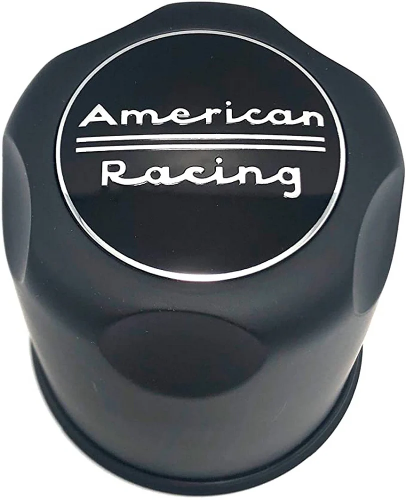 American Racing 1327000SB Satin Black Push-Thru Wheel Center Cap – 6Lug