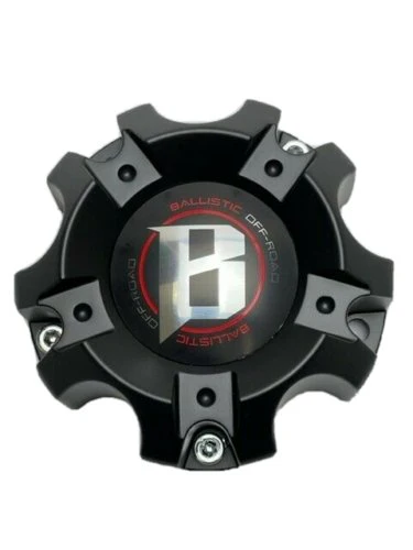 Ballistic Matte Black Wheel Center Cap CAP-WX03-135/139.7-5H