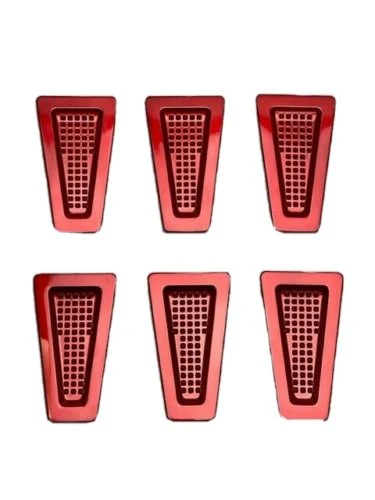 Ballistic Warrior 827 Gloss Red Accent Insert Set (6 PCS) 727 ACC1 Stick On