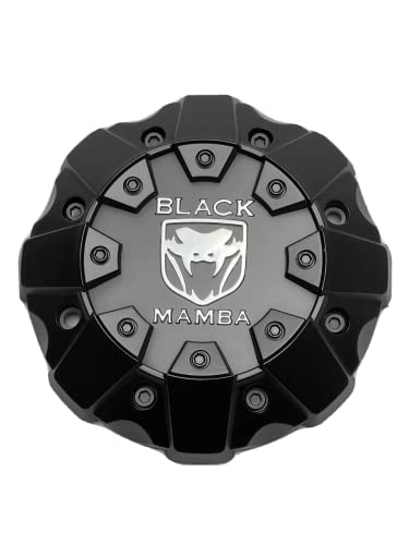 Black Mamba Matte Black Wheel Center Cap C8765K178-BM 31N219-XJ