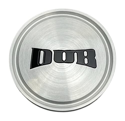 DUB Wheels 1003-05-04GRBL Gloss Brush Black Logo Wheel Center Cap
