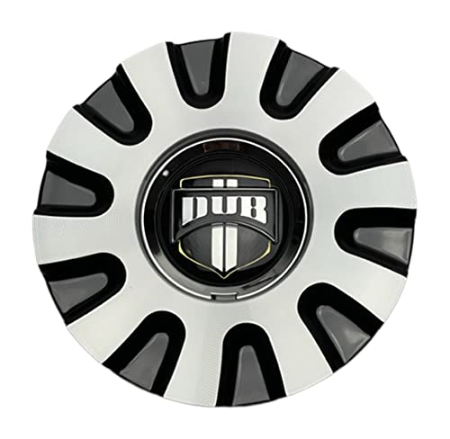 DUB Wheels 38060-15MBL Black and Machined Center Cap