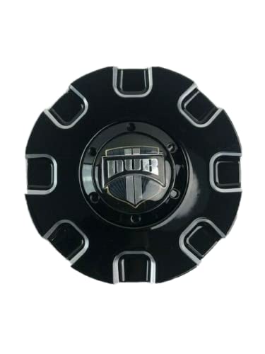 DUB Wheels Stacked 32300-15BME Gloss Black and Milled Wheel Center Cap