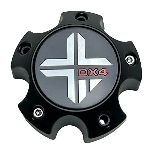 DX4 Matte Black Wheel Center Cap 5 Lug 73062090F-2 73062090-2