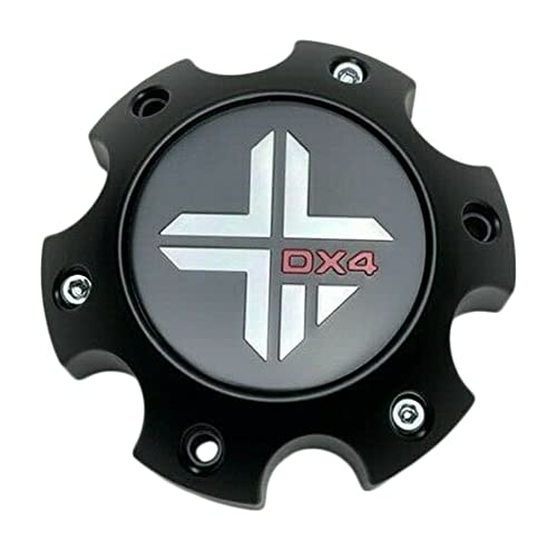 DX4 Matte Black Wheel Center Cap 6 Lug 73062090F-5
