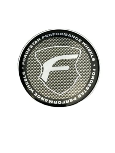 Forgestar Performance Chrome Carbon Fiber Push in Wheel Center Cap BC-763B