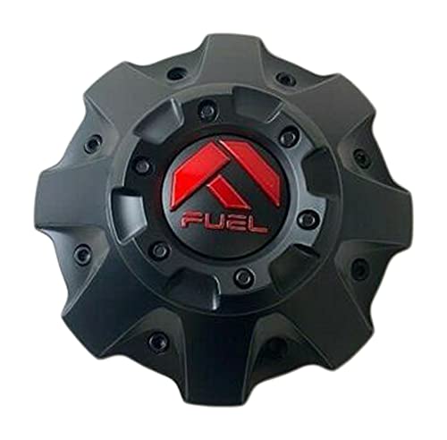 Fuel Off-Road 1001-63MBQ Matte Black with Red Logo Wheel Center Cap