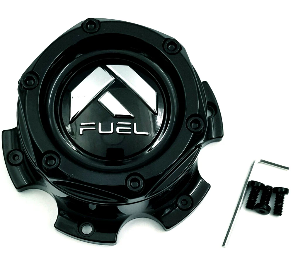 Fuel Off-Road 1004-27GB Gloss Black / Chrome Bolt-On Wheel Center Cap – 6x5.5