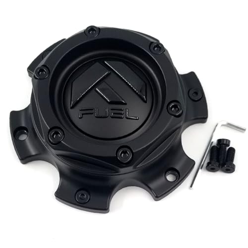 Fuel Off-Road Matte Black Wheel Center Cap with Black Rivets 1004-37BLD