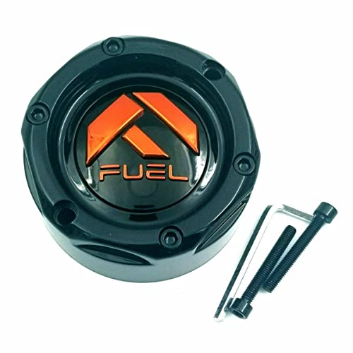 Fuel Off Road Wheel 1003-42GBO 1003-42 Center Hub Cap Gloss Black & Orange for 4 Lug UTV Wheel