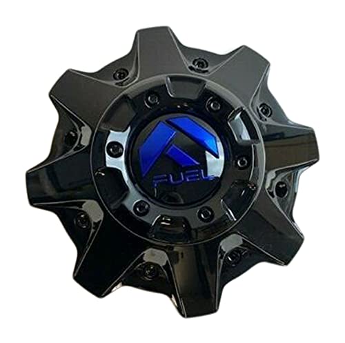 Fuel Offroad 1002-49GBK Gloss Black with Blue Logo Wheel Center Cap