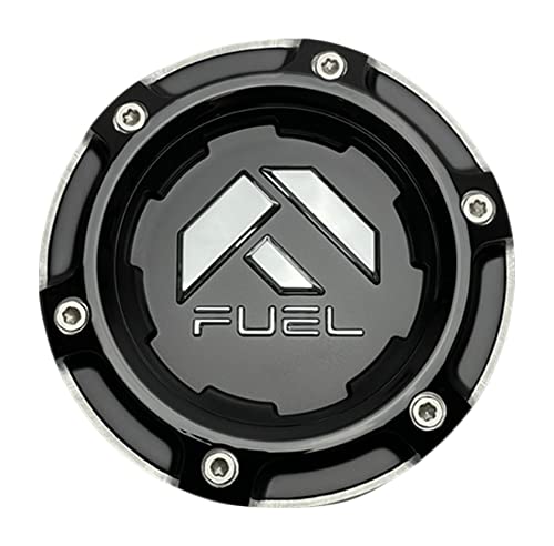 Fuel Offroad Wheels 1005-49NBL Gloss Black and Chrome Center Cap