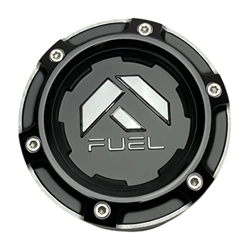 Fuel Offroad Wheels 1005-49TNBL 1005-58 Gloss Black and Chrome Center Cap
