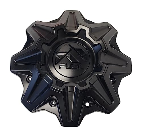 Fuel Offroad Wheels 1007A64BLD Matte Black Center Cap with Gloss Black Logo