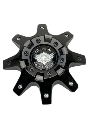 Gima Wheels Gloss Black Wheel Center Cap CBGMB08-1P