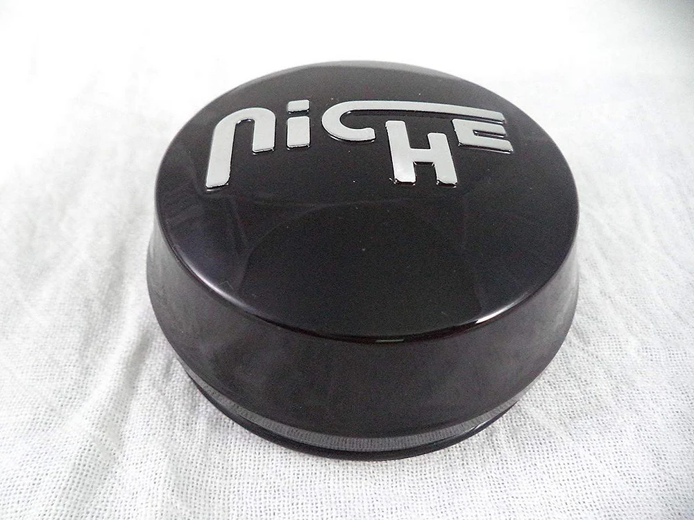 Niche 1014-09-05GBS Gloss Black Logo Wheel Center Cap