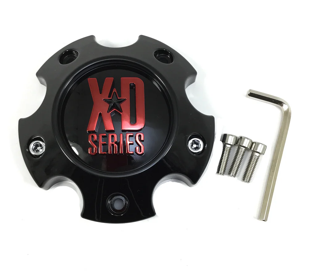 XD S057L120SGB-H34RC Gloss Black Wheel Center Cap – 5 Lug