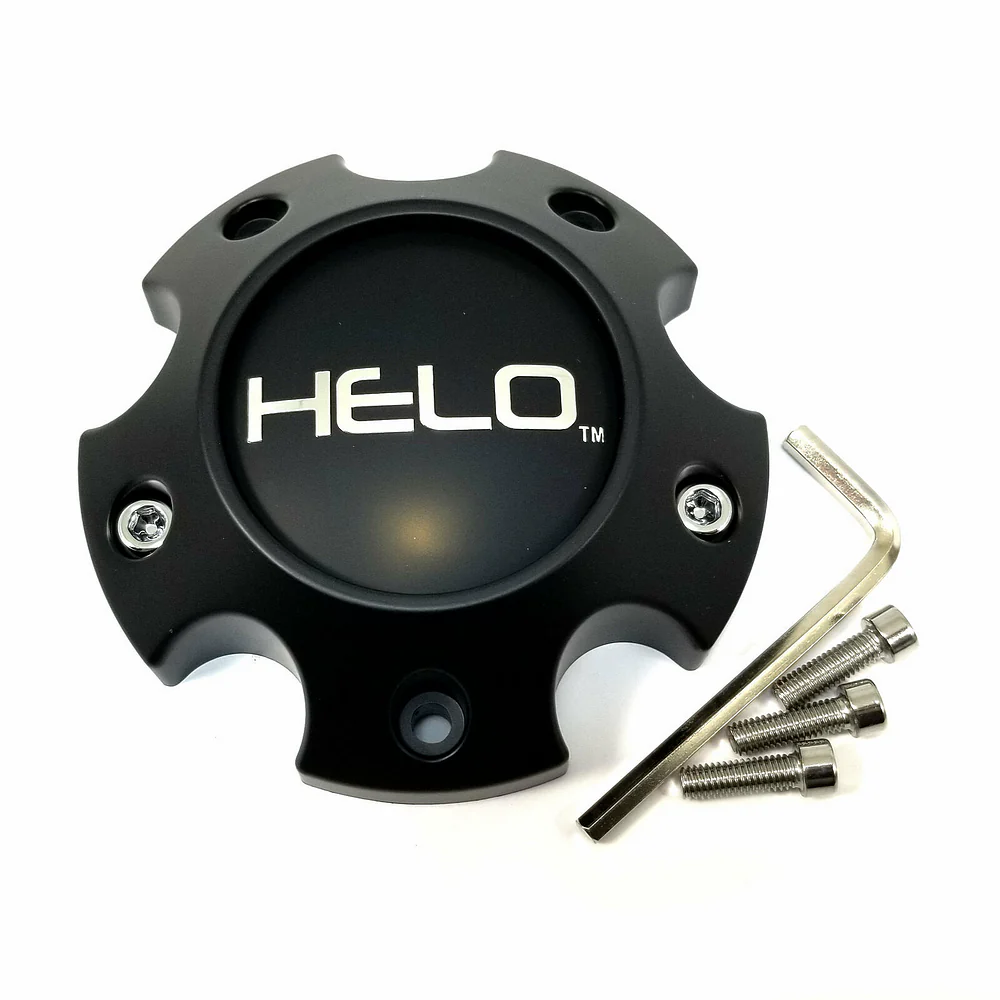 Helo 1079L121HE1SB Satin Black Wheel Center Cap – 5x4.5/120/5
