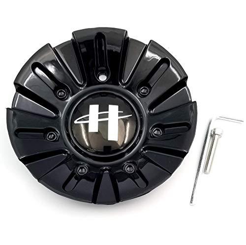 Helo Wheels 845 HE845L156 HE845L156B001 Gloss Black Wheel Center Cap