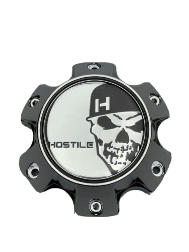 Hostile Special Edition Skull Logo Chrome Wheel Center Cap HC-6003 C-8015A