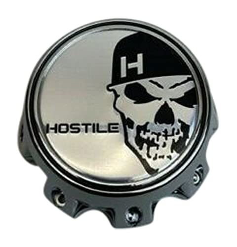 Hostile Special Edition Skull Logo Chrome Wheel Center Cap HC-8004