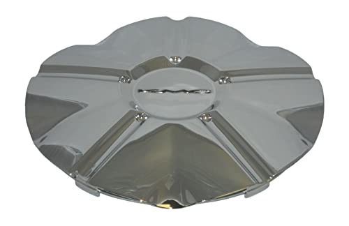 KMC Ace Wheels 1000124 Chrome Wheel Center Cap S209-71 CAP-124-24 with Lockring