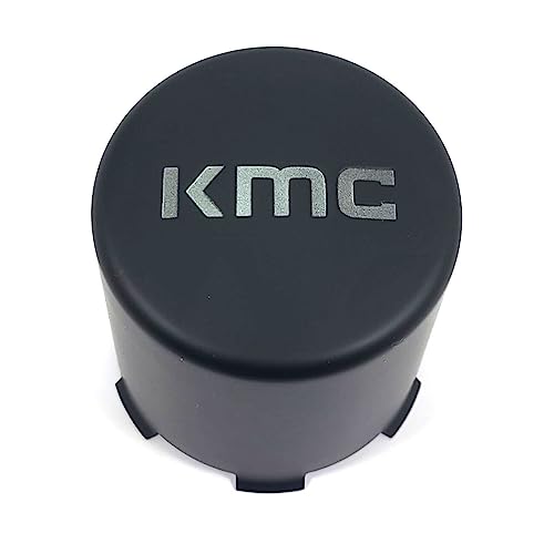 KMC Wheels Matte Black Wheel Center Hub Cap 3-11/16"OD Push-Thru for 5x135 6x135 KM522 Enduro