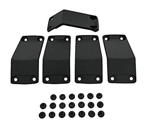 KMC XD Series Rockstar 2 811FIN79012NABS Black Wheel Inserts 17x9 Set of 5