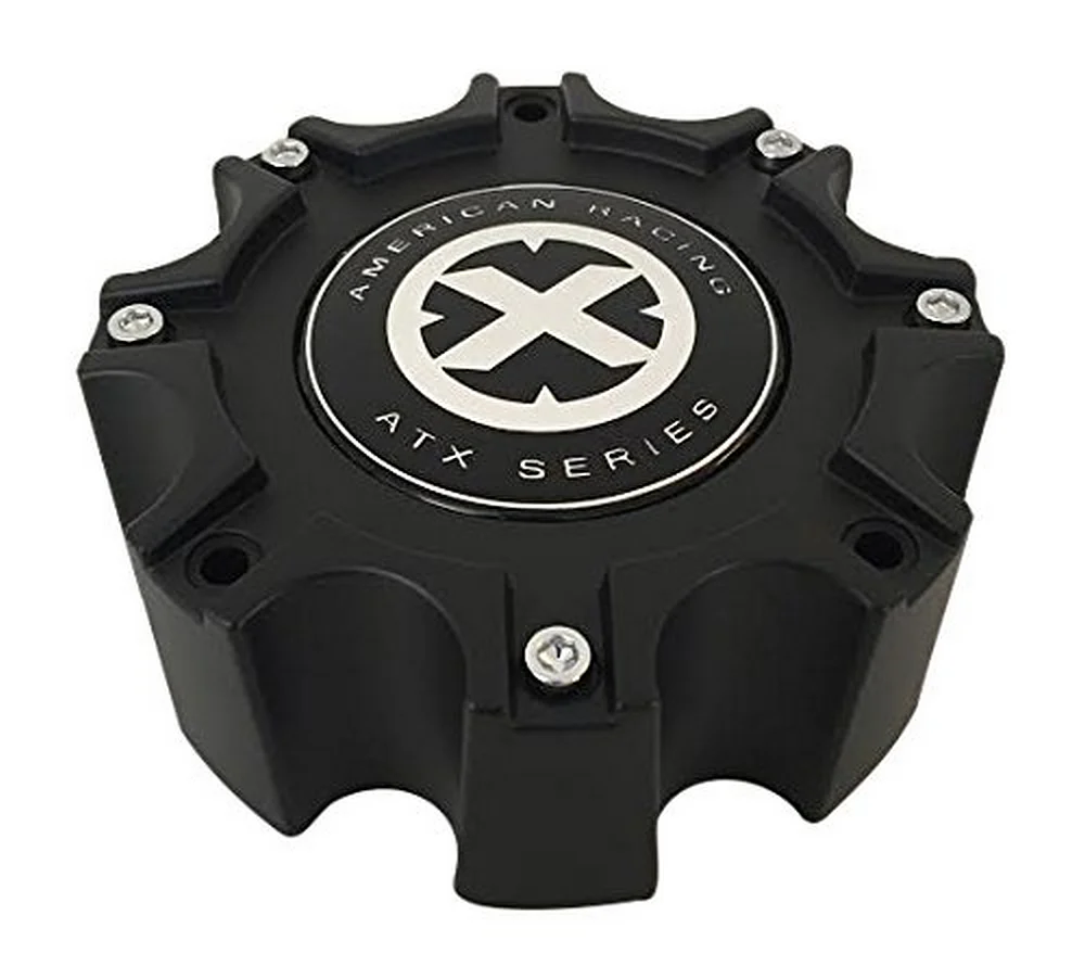 ATX 377B1708HYB001 Matte Black Wheel Center Cap – 8 Lug