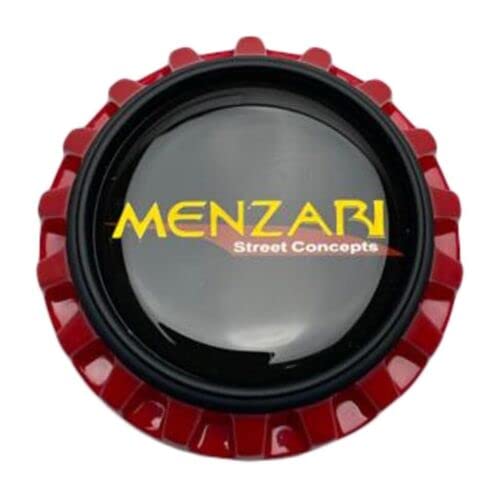 Menzari Red Snap in Wheel Center Cap 465-CAP-UP