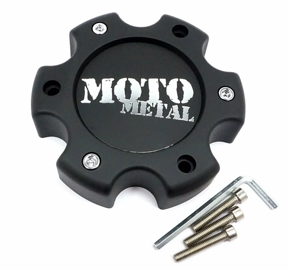 Moto Metal 845L1402S2 Matte Black Logo Wheel Center Cap – 6x135