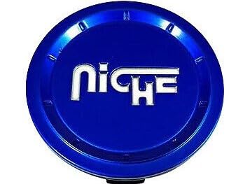 Niche Billet Wheel Center Cap Blue with Silver Logo 1005-24-05KAS