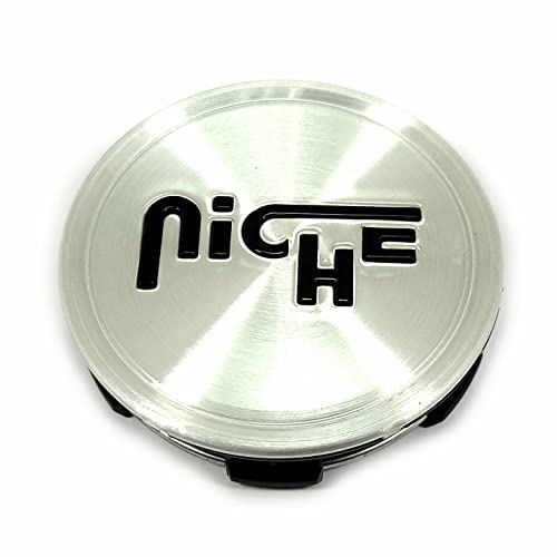 Niche Wheels 1003-24GRBL Silver Center Cap for 5 or 6 Lug M169 Turin