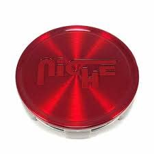 Niche Wheels 1003-24QL Red Center Caps 2.95 Inch 5 and 6 Lug M168 Verona M169 Turin Turin M169