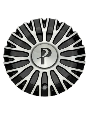 Phino PW16 Black and Machined Wheel Center Cap CSPW16-1A