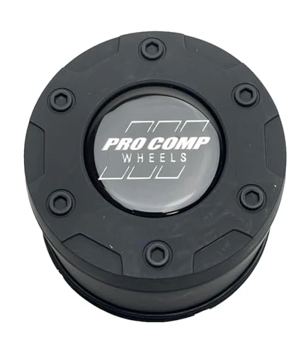 Pro Comp Flat Black Push Thru Wheel Center Cap 8425042 8425041 8425141 S1910-01 Resin Logo