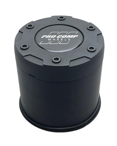 Pro Comp Flat Black Push Thru Wheel Center Cap 8515042 Resin Logo